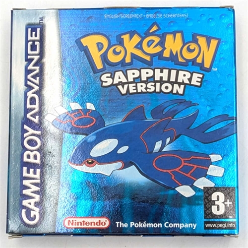 Pokemon Sapphire - Komplet I Æske - Gameboy Advance Spil (B Grade) (Genbrug)